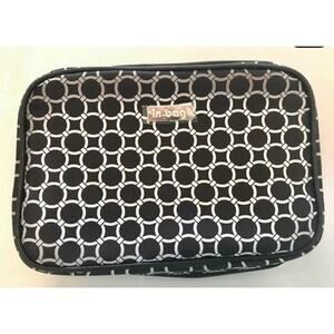 Black and White travel Make-up bag by In-Bag